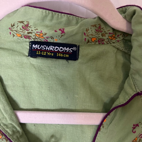 Mushrooms Designer Kids Printed Cambric Kurta -Pakistani and Indian Formal Wear - Picture 5 of 5